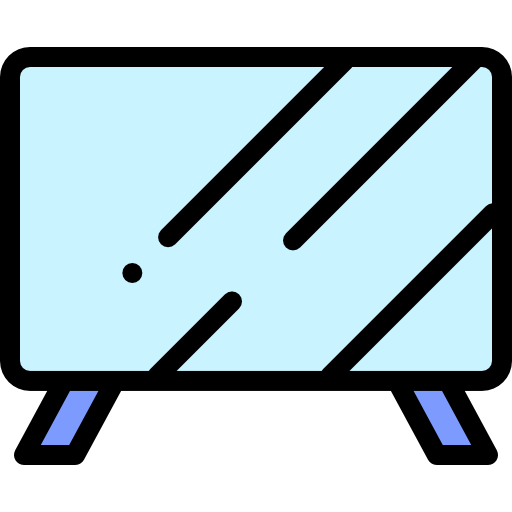 Монитор Detailed Rounded Lineal color иконка