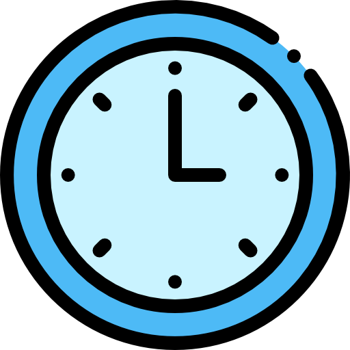 настенные часы Detailed Rounded Lineal color иконка