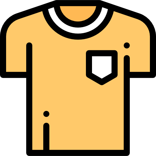 Shirt Detailed Rounded Lineal color icon