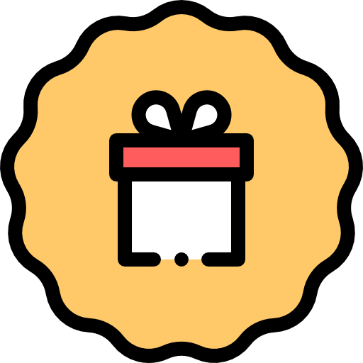 Gift Detailed Rounded Lineal color icon