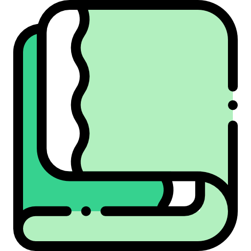 Towel Detailed Rounded Lineal color icon