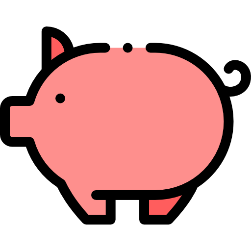 sparschwein Detailed Rounded Lineal color icon