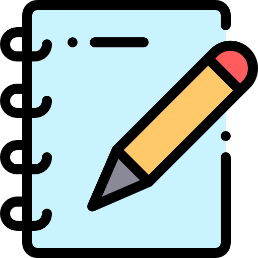 Notebook Detailed Rounded Lineal color icon