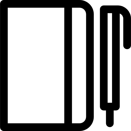 ノート Basic Rounded Lineal icon