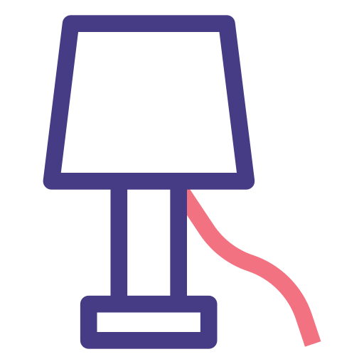 lâmpada de cama Generic color outline Ícone