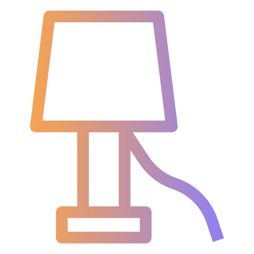 lampe de lit Generic gradient outline Icône