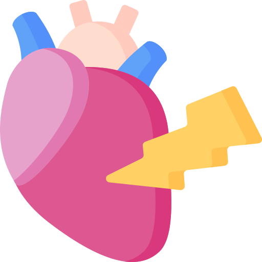 Heart attack Special Flat icon