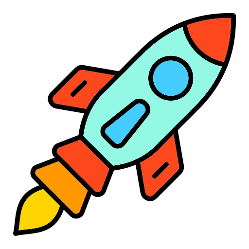 fusée Generic color lineal-color Icône