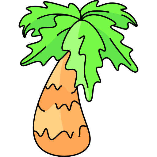 drzewo palmowe Generic color outline ikona