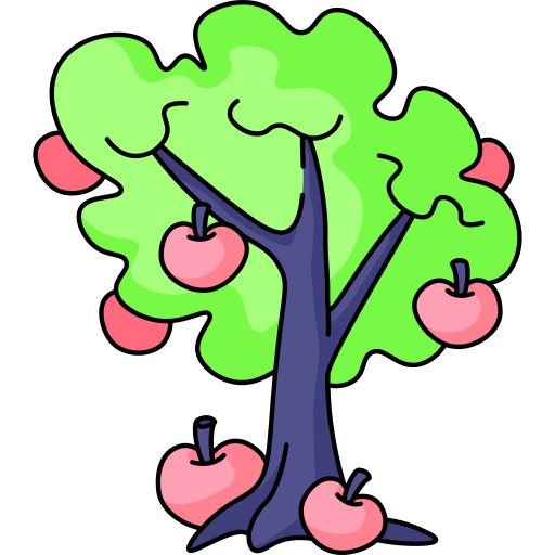 Árvore de maçã Generic color outline Ícone