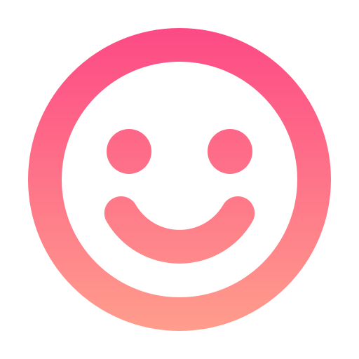 smiley Generic gradient outline icoon