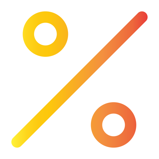 Percentage Generic gradient outline icon