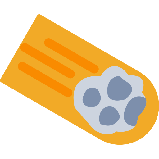 meteoriti Generic color fill icona