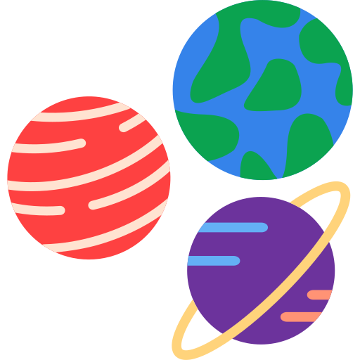 pianeti Generic color fill icona