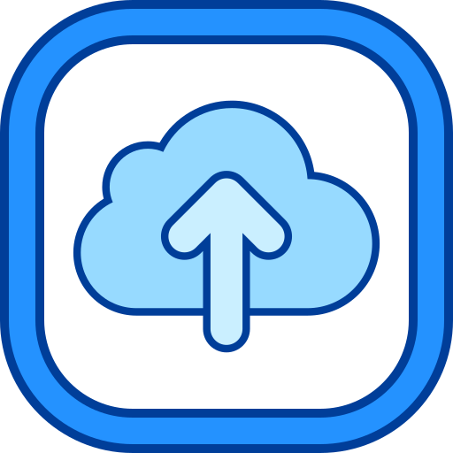 cloud uploaden Generic color lineal-color icoon