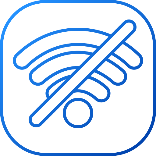 nessuna connessione wi-fi Generic gradient outline icona