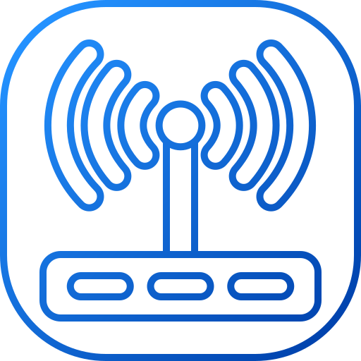 router de wifi Generic gradient outline icono