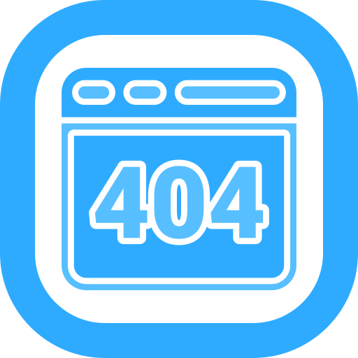 404 오류 Generic color fill icon