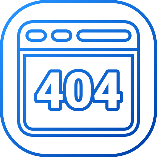 404 오류 Generic gradient outline icon
