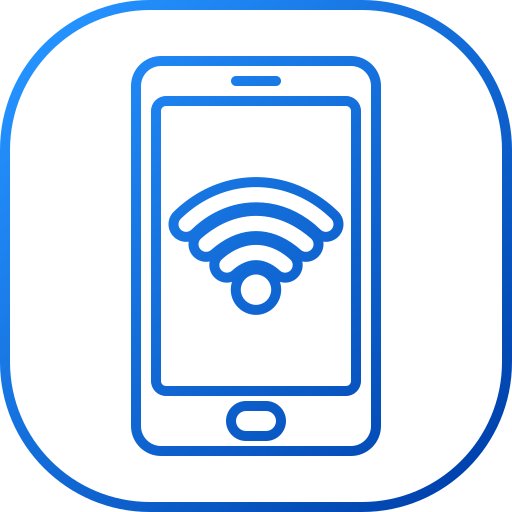 wi-fi Generic gradient outline icon