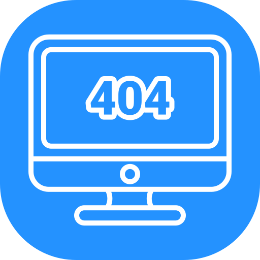 errore 404 Generic color fill icona