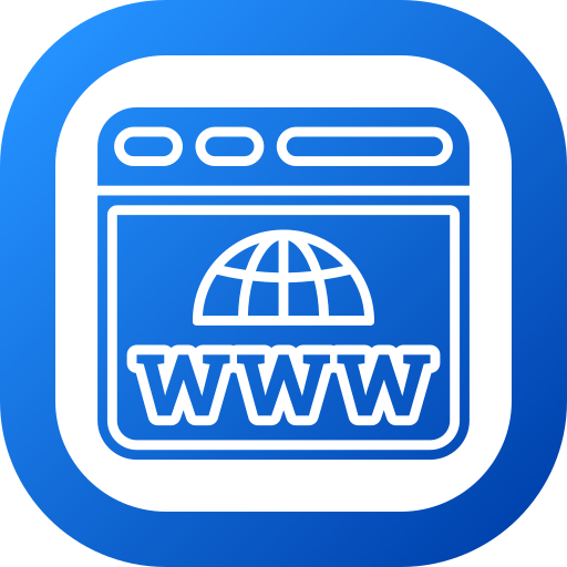 world wide web Generic gradient fill icona