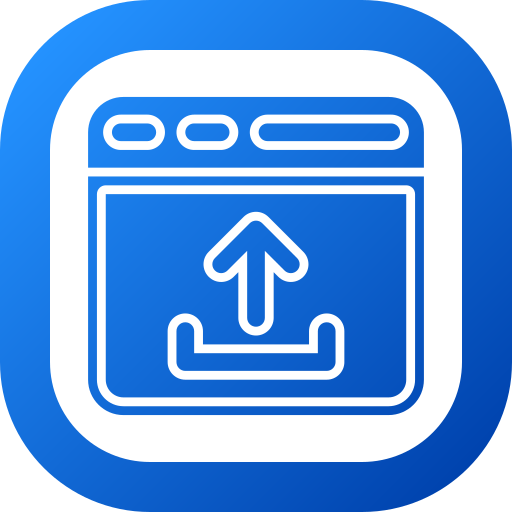 caricare un file Generic gradient fill icona