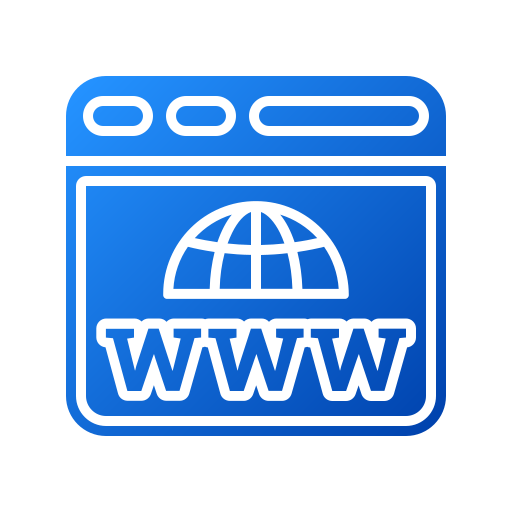world wide web Generic gradient fill icona