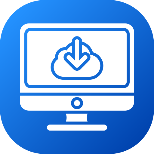 computing cloud Generic gradient fill icon
