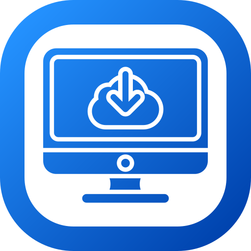 nuvola informatica Generic gradient fill icona