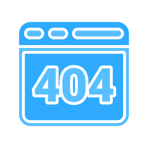 404エラー Generic color fill icon