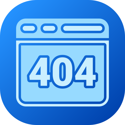 404エラー Generic gradient fill icon