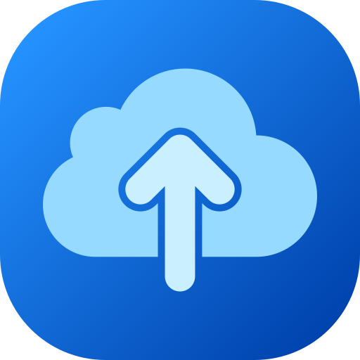 cloud uploaden Generic gradient fill icoon