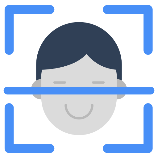 Face recognition Generic color fill icon