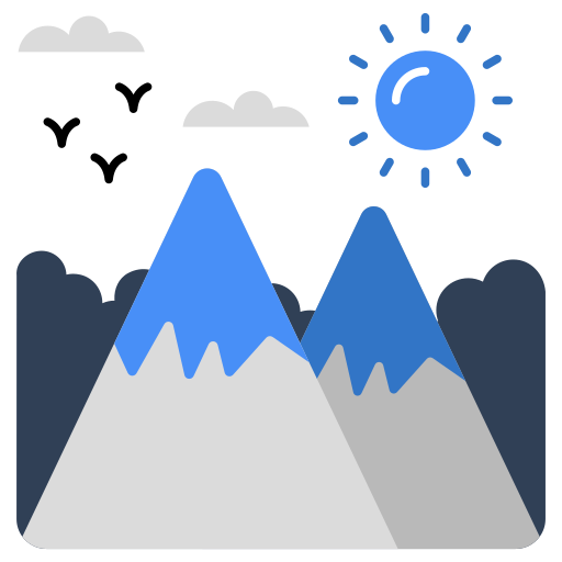 hills Generic color fill icon