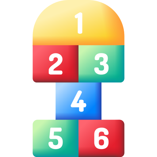 Hopscotch 3D Color icon