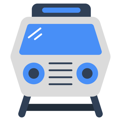 train Generic color fill icon