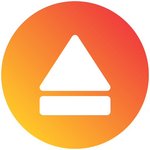 Eject Generic gradient fill icon