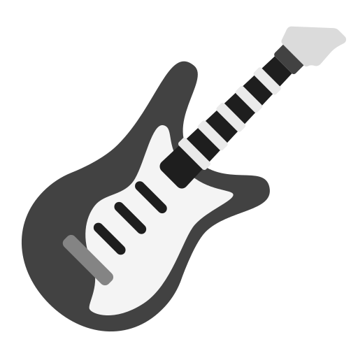 gitara elektryczna Generic color fill ikona