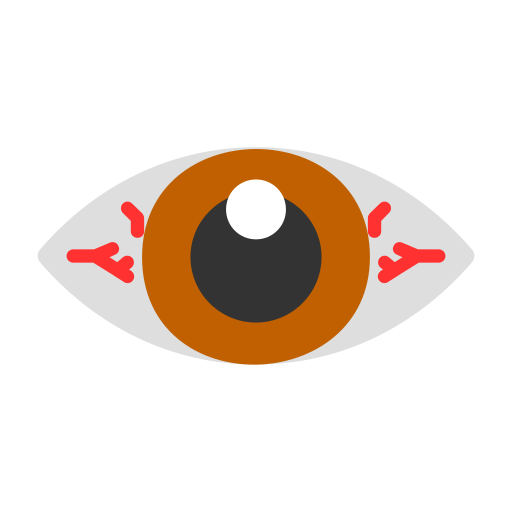 czerwone oczy Generic color fill ikona