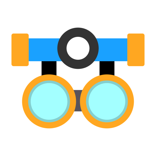 testowanie okularów Generic color fill ikona
