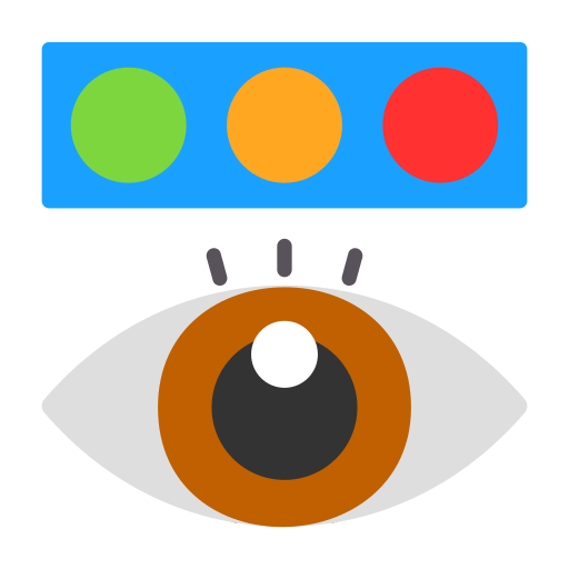 test na ślepotę barw Generic color fill ikona