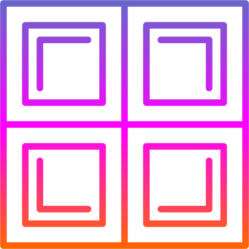 blokken Generic gradient outline icoon