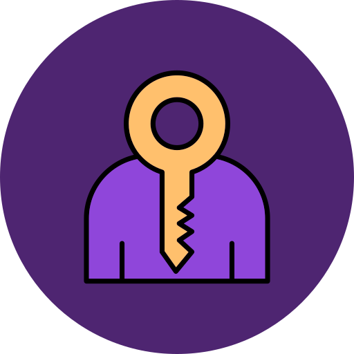 Key person Generic color lineal-color icon