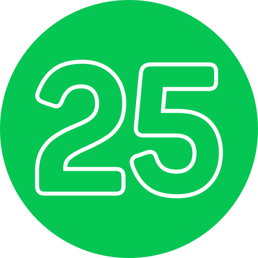 25 Generic color fill icon