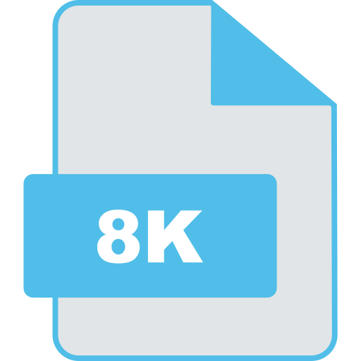 8k Generic color lineal-color icon