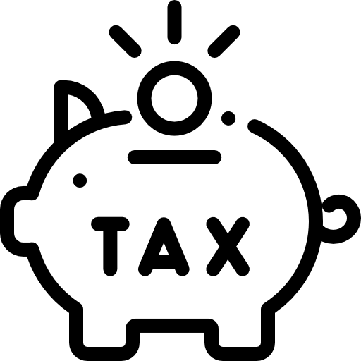 Świnka skarbonka Detailed Rounded Lineal ikona