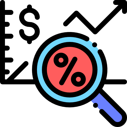 해석학 Detailed Rounded Lineal color icon