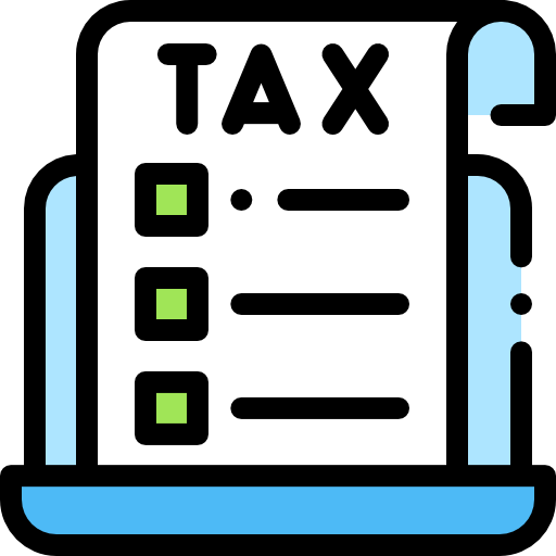 Taxes Detailed Rounded Lineal color icon