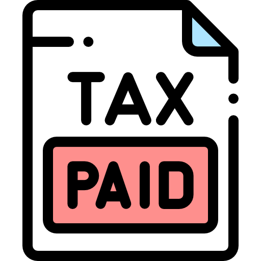 Taxes Detailed Rounded Lineal color icon